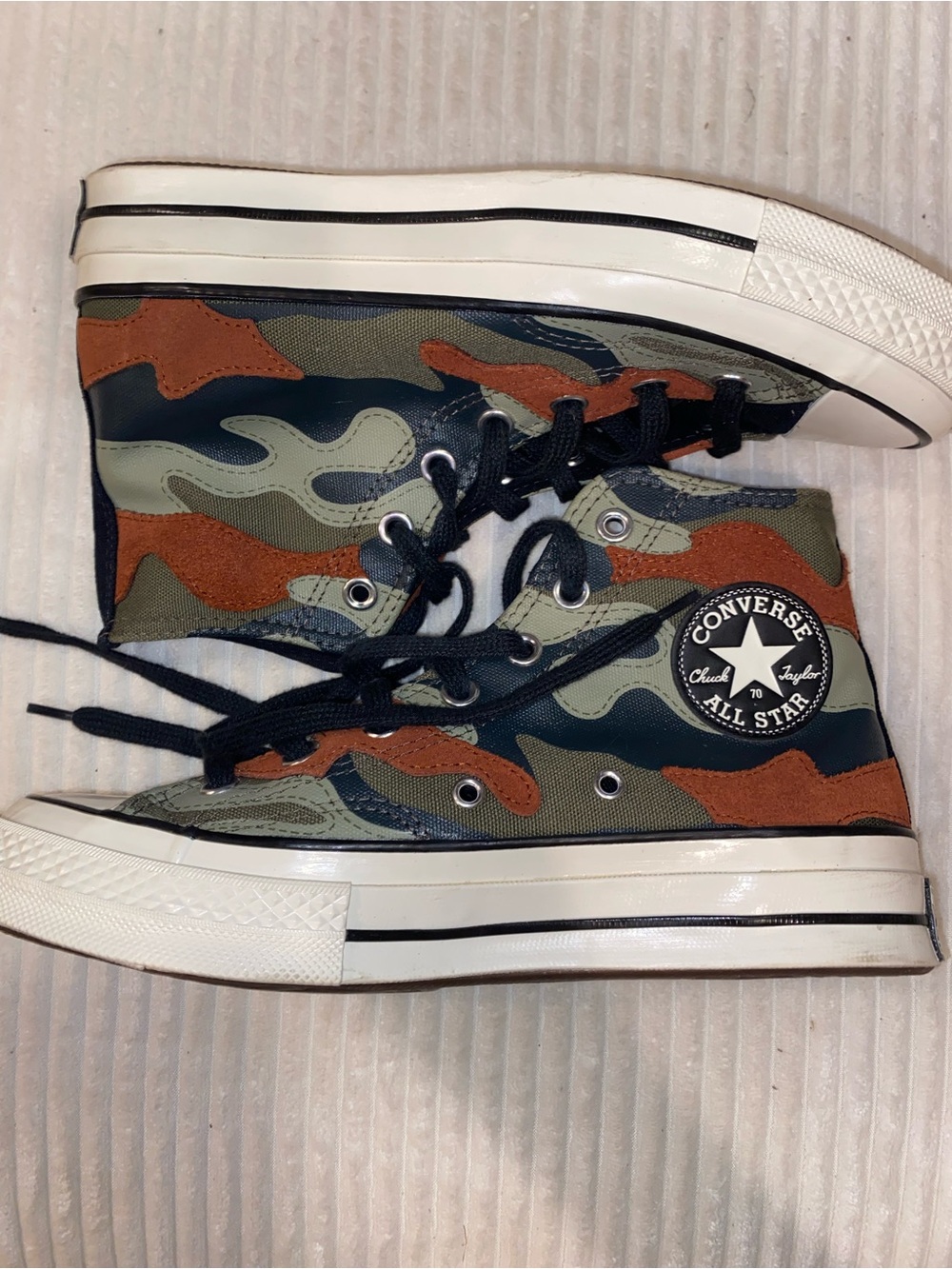 Converse High Top Sneakers - Camo Green/Brown/Black
